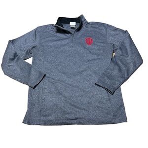 Indiana Hoosiers embroidered quarter zip sweatshirt ncaa football men’s small